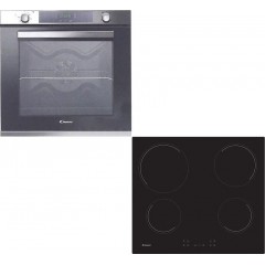 Candy Φούρνος 80lt άνω Πάγκου με Εστίες Κεραμικές FCXP825X + CH64CCB